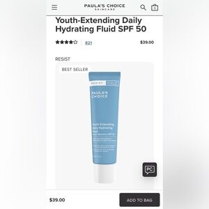 Paula’s Choice Youth Extending Daily Hydrating Fluid